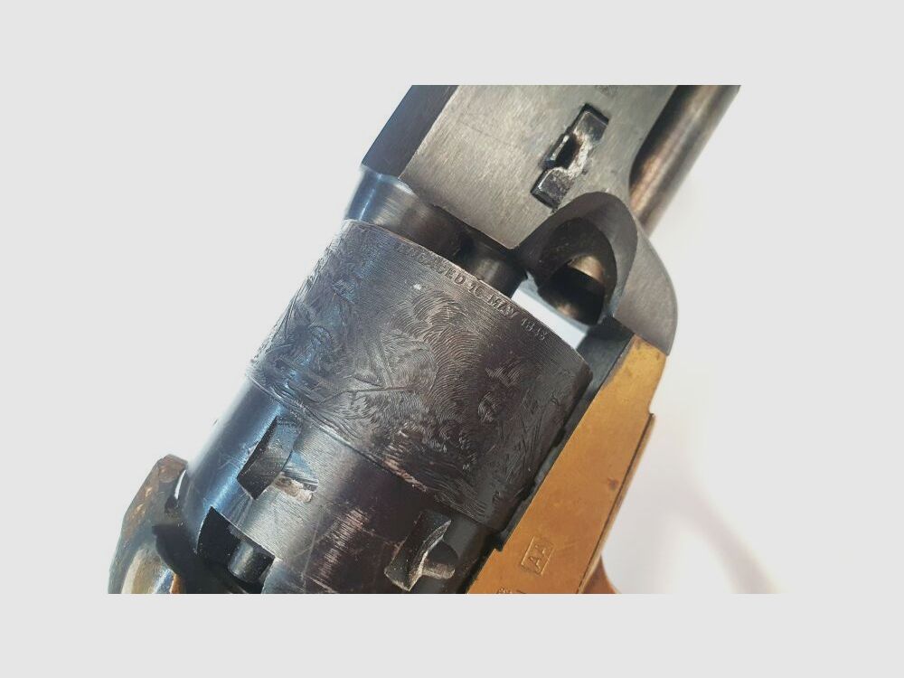 C.O.M. (Consorzio Officine Meccaniche) Percussion Revolver COM Gardone Navy Model - .44 Black Powder Only, Buntline Revolver