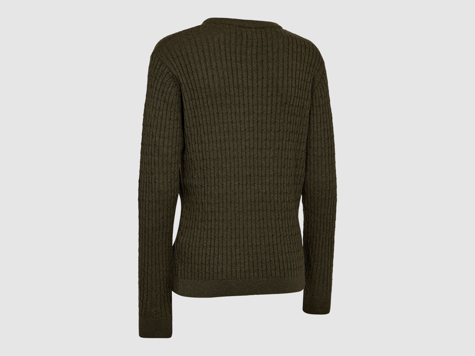 Deerhunter Lady Harrington Zopfmuster Strickpullover Damen Forest Ember Melange 36