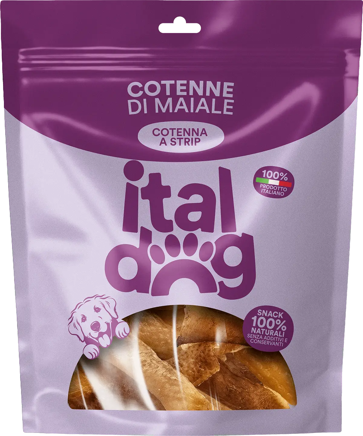 Italdog Cotenna di Maiale per Cani – Snack Masticabile 100% Naturale