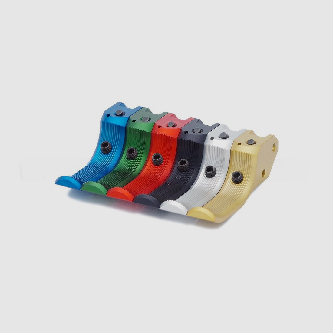 Eemann Tech SA Trigger for CZ 75, rearward displacement/short fingers, color: red, type: smooth, image 3 of 3