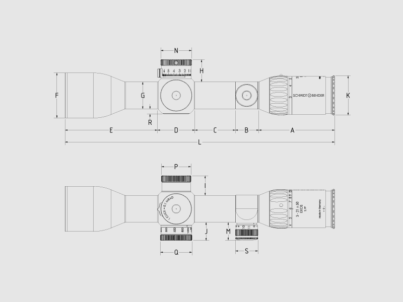 Schmidt & Bender EXOS 3-21 x 50 Comme neuf avec accessoires OVP etc.