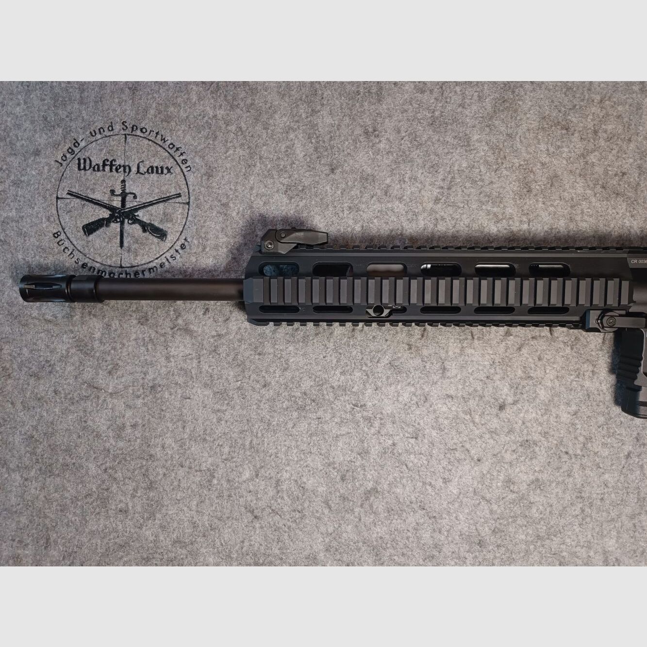 C.G. Haenel CR223 nero con 16,75" con calcio Oberland Arms