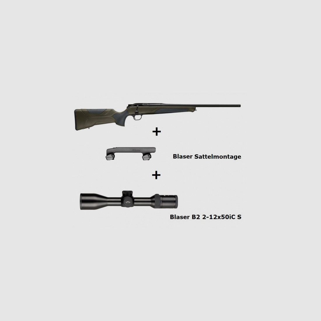 Blaser R8 Professional 2.0 (dark olive) + ... / Komplettpaket