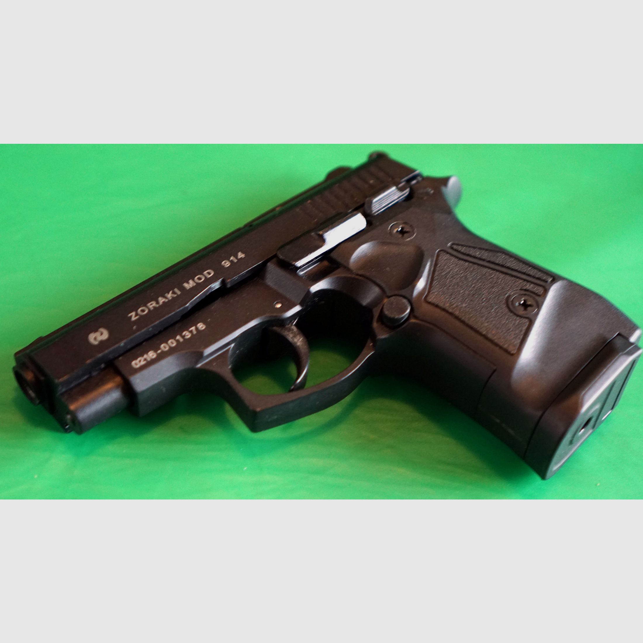 Zoraki 914 brüniert Schreckschusspistole 9 mm P.A.K. alte PTB 972 mit Koffer