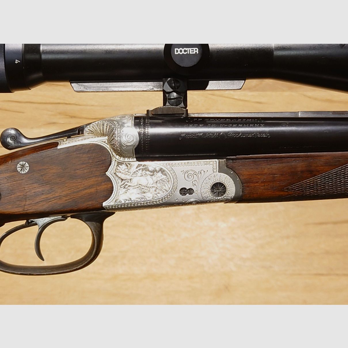 Drilling Sauer und Sohn Eckernförde Mod.3000 Duralux Kal. 7X57R; 16/70 Docter 2,5-10x48 Abs. 4