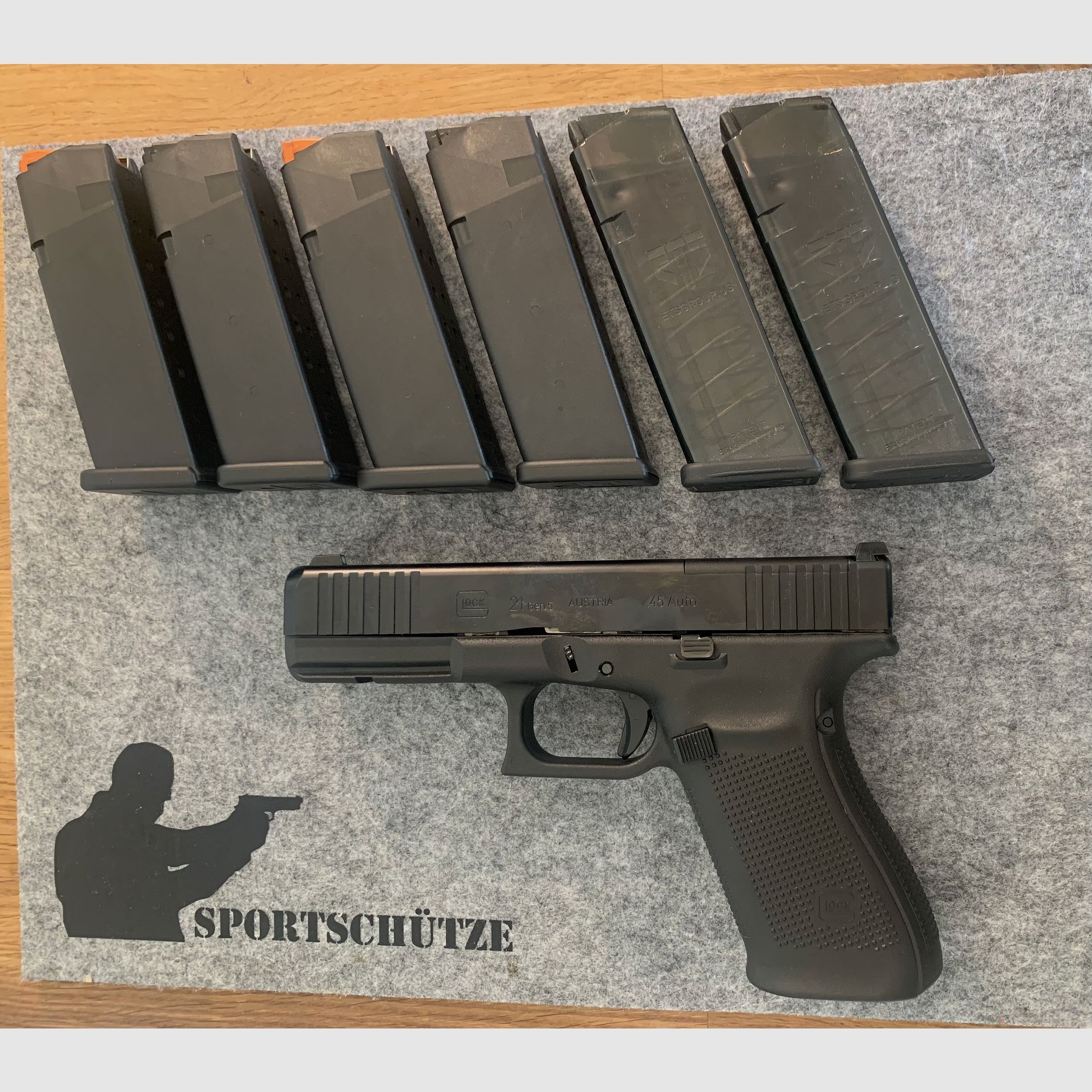 Glock 21 Gen5 MOS + Full Set Zubehör