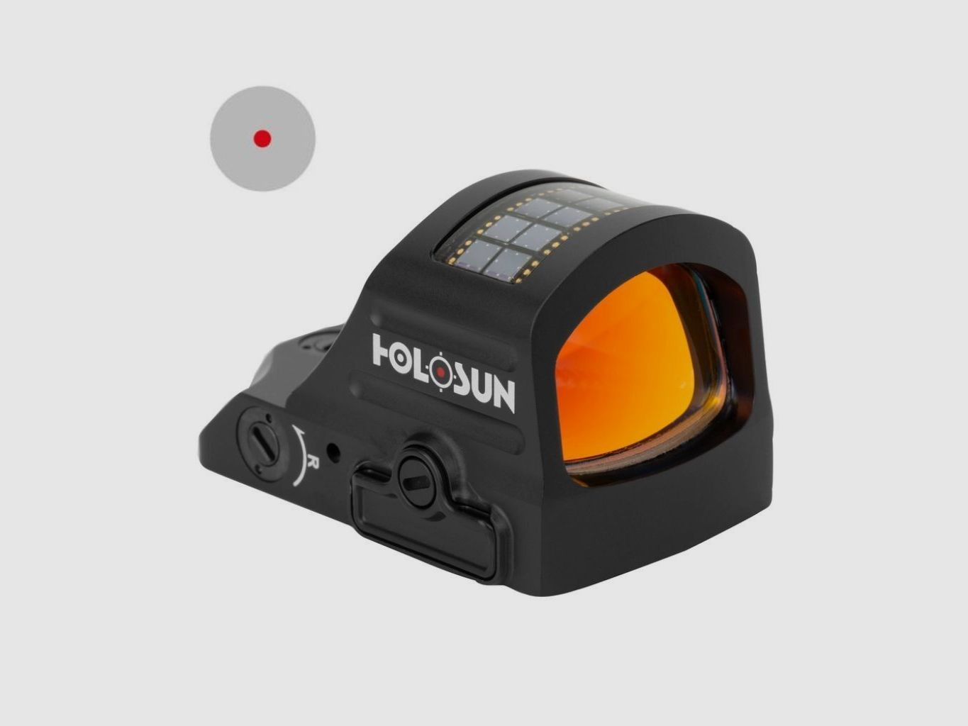 Holosun HS407C-X2 – Punto rojo 407 recarga solar. Retícula Punto 2 MOA. Color rojo