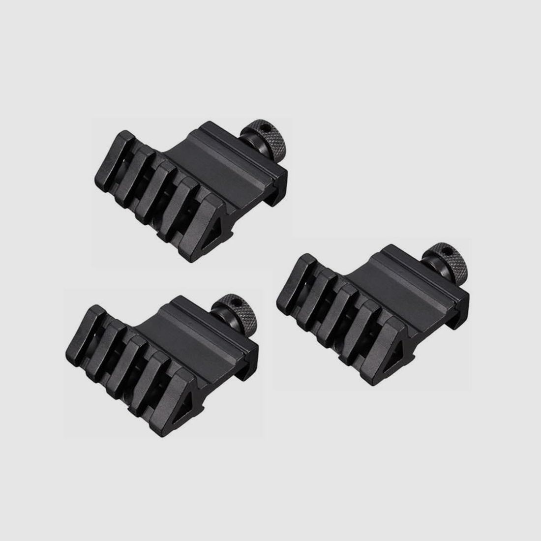 3 Stück - 45-Grad-Picatinnyschiene mit je 4 Slots