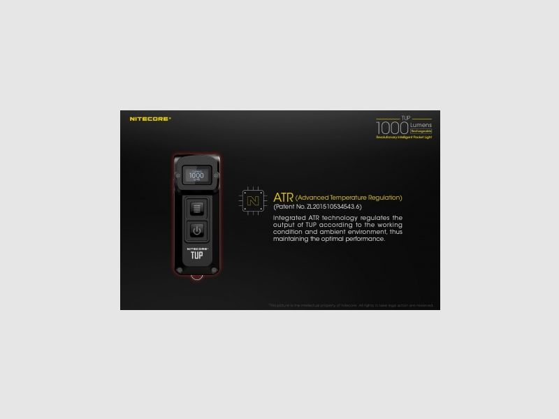 Nitecore TUP Zaklamp 1000 lumen Grijs, afbeelding 16 van 21
