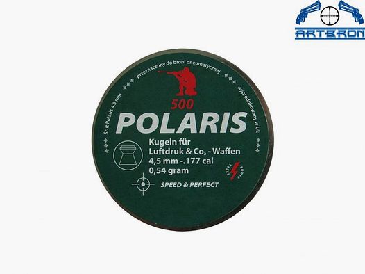 Polaris flat-head smooth diabolo pellets cal. 4.5 mm