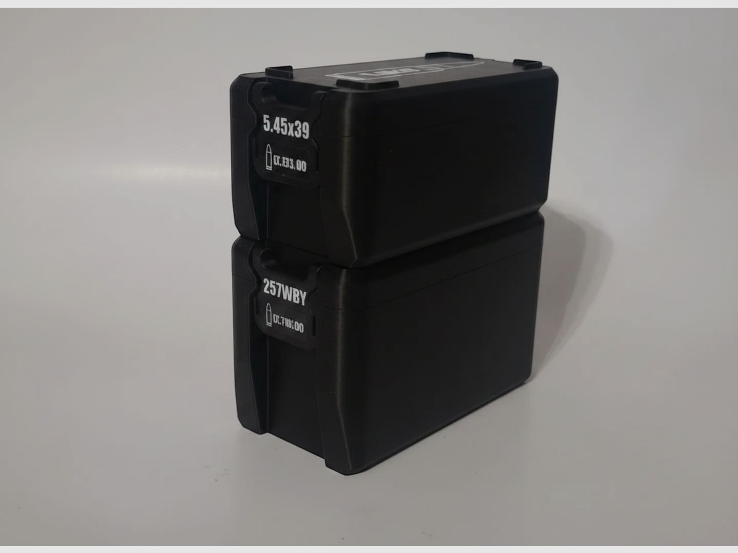 Filamelt Munitionsbox / 257 Weatherby Magnum / 'Klapp- / Rastdeckel' / Patronenbox, Ammo Box
