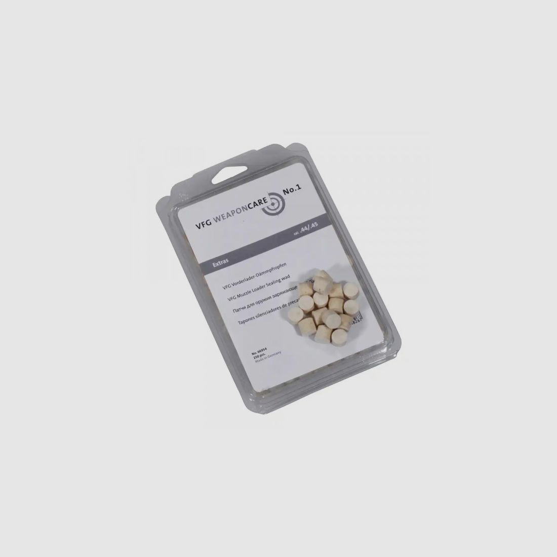 VFG - ŁADOWANIE Z PRZODU - ZATYKACZ DO TŁUMIENIA - .44/.45 - 10MM - 250 SZTUK