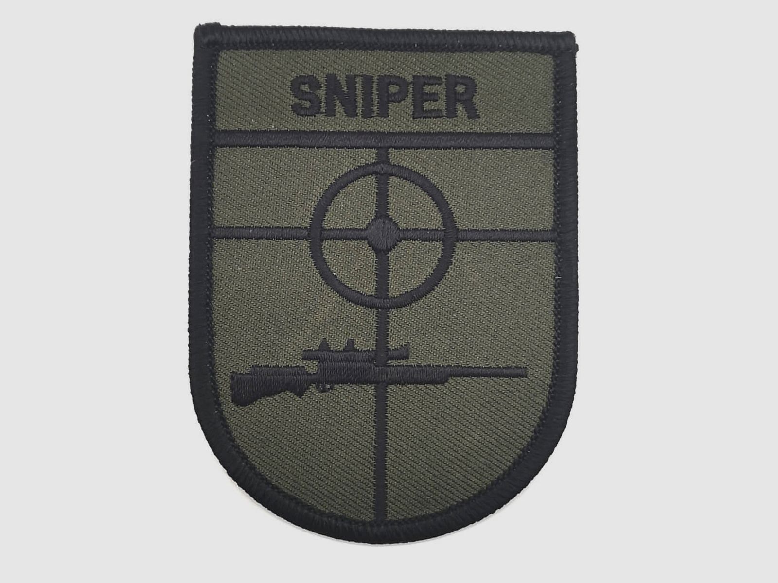 Sniper Abzeichen Gestickt mit Fadenkreuz und Gewehr