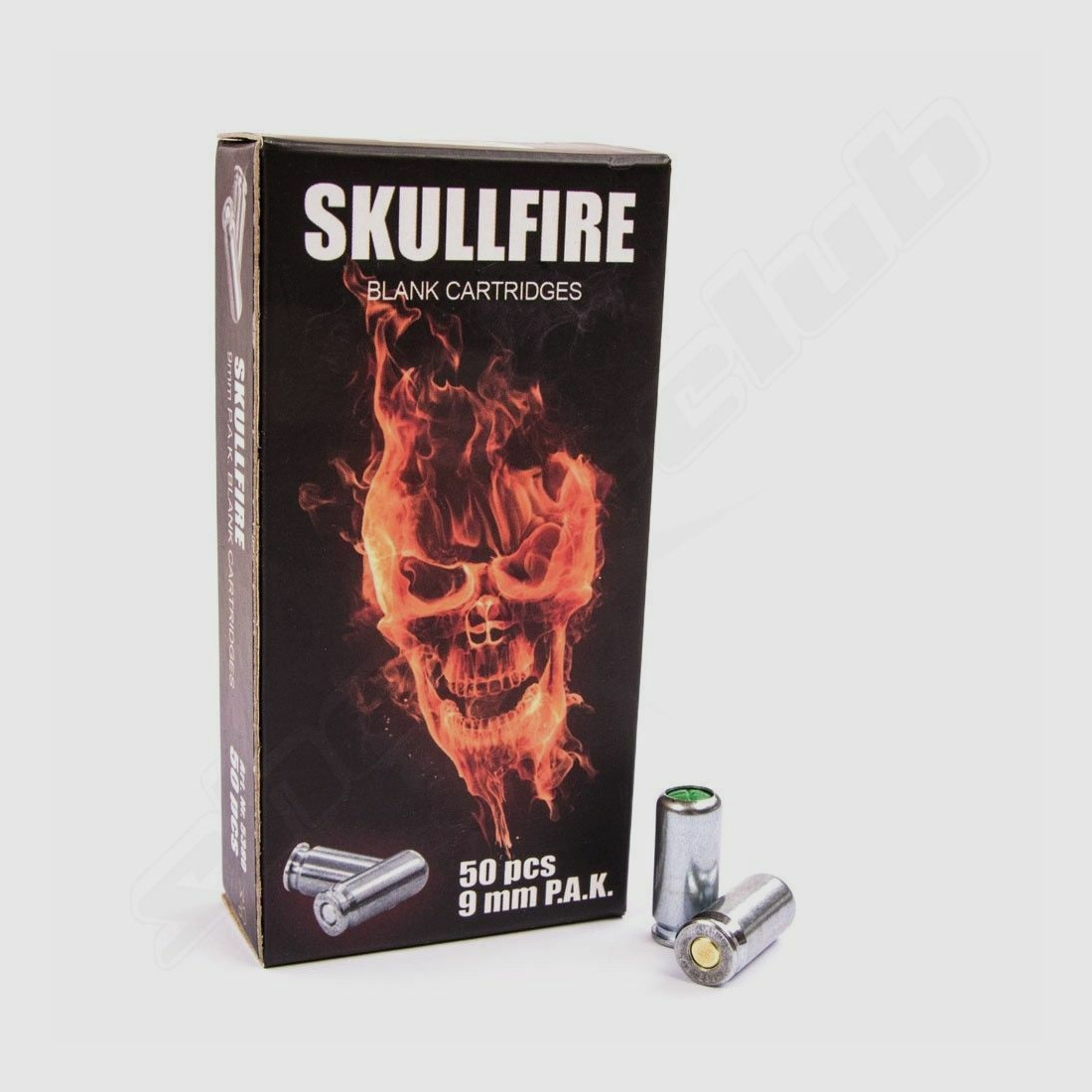Divers Skullfire cartuchos de fogueo cal. 9mm P.A.K. - 50 uds.