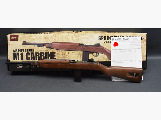 King Arms Springfield Armory M1 Carbine Vollmetall CO2 BlowBack 6mm BB, gebraucht, sehr gut