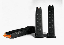 GLOCK Standard-Magazine mit Zubringer signalorange