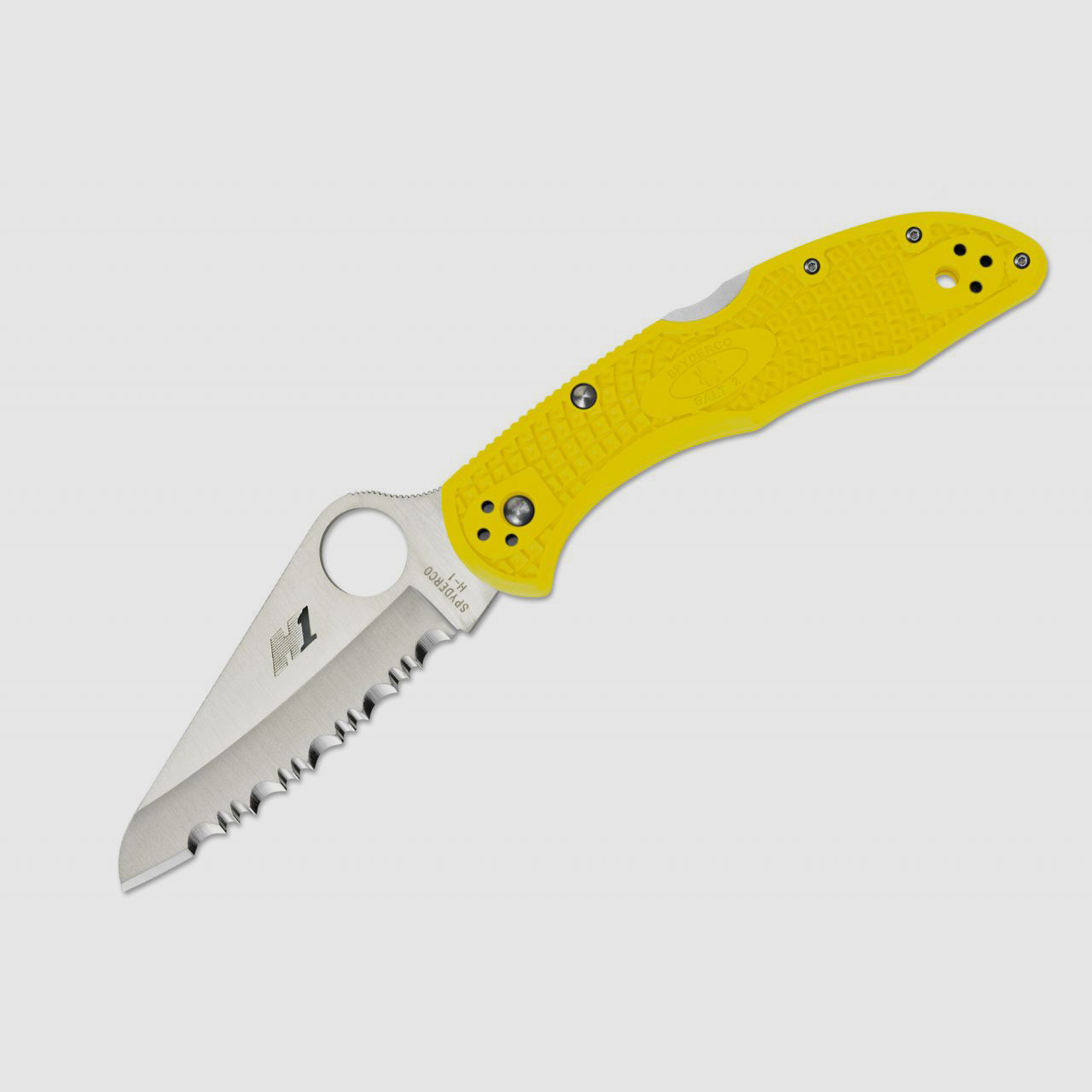Taschenmesser Spyderco Salt 2 Yellow Serrated