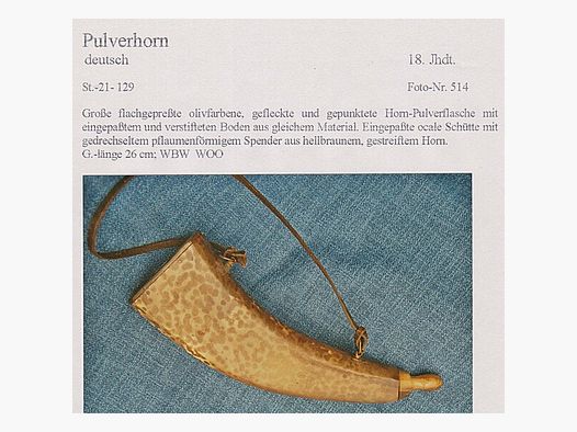 HISTORISCHE PULVERFLASCHE
