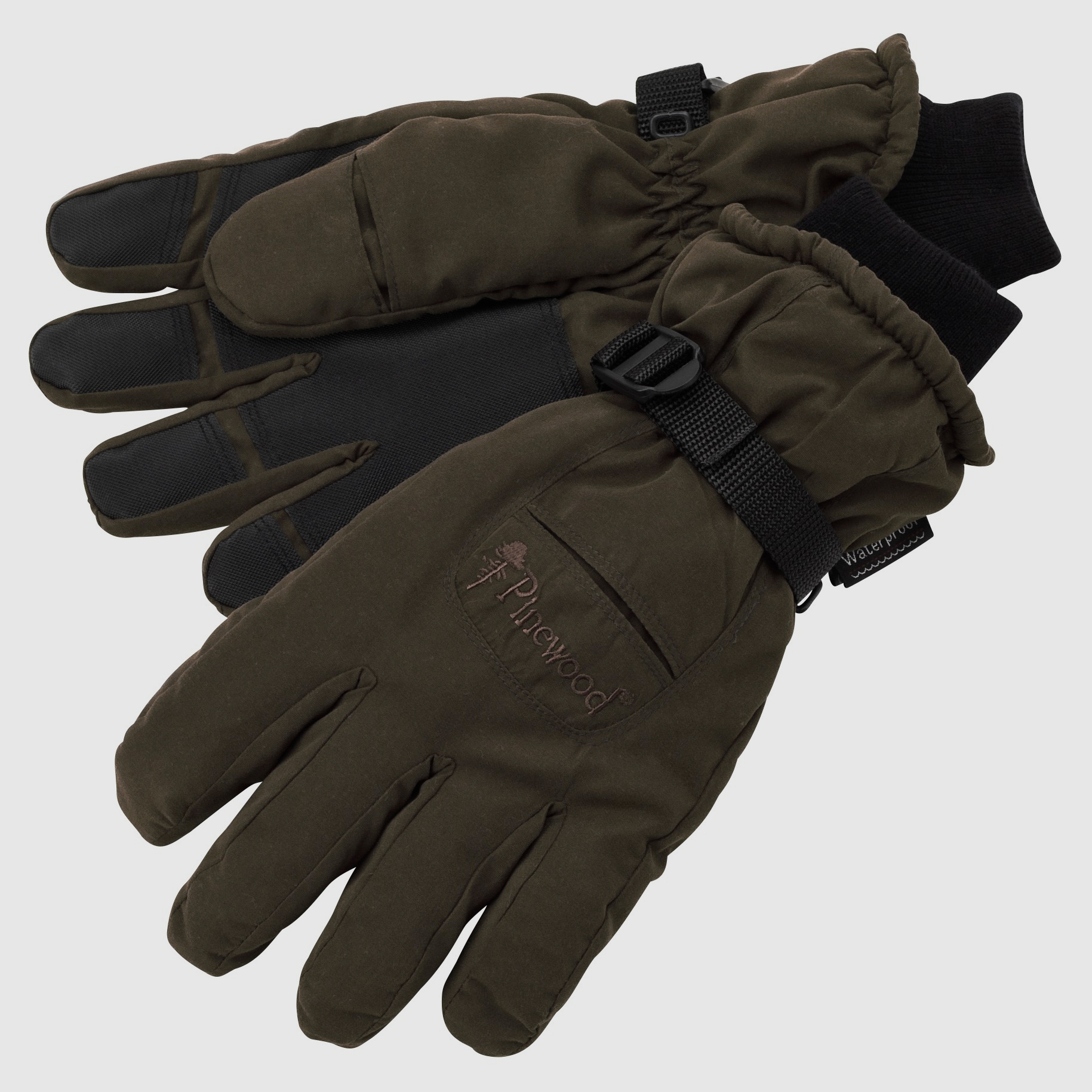 Pinewood Glove Membrane suede brown