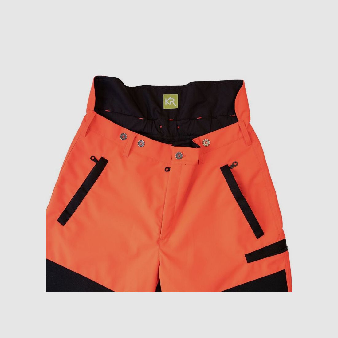 Kruedener Damen Keilerschutzhose Warnrot