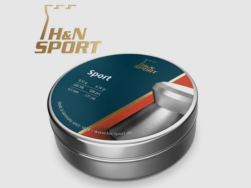 H&N Sport Diabolos cal. 4,50 mm. Dose mit 500 Stk. von 0,53 g.