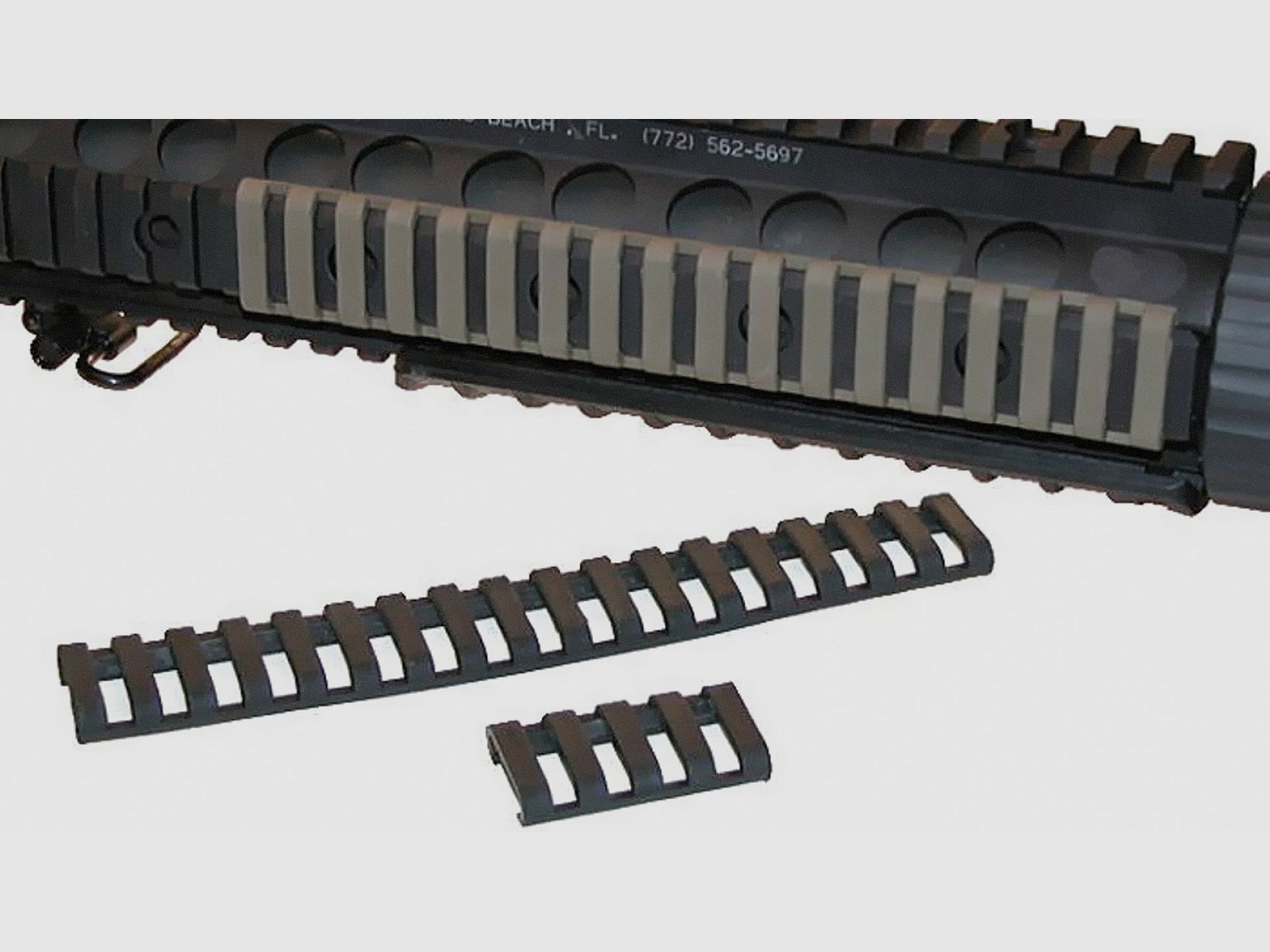 Rail Protector, verstelbaar, 18 slots, 175mm, 3 kleuren