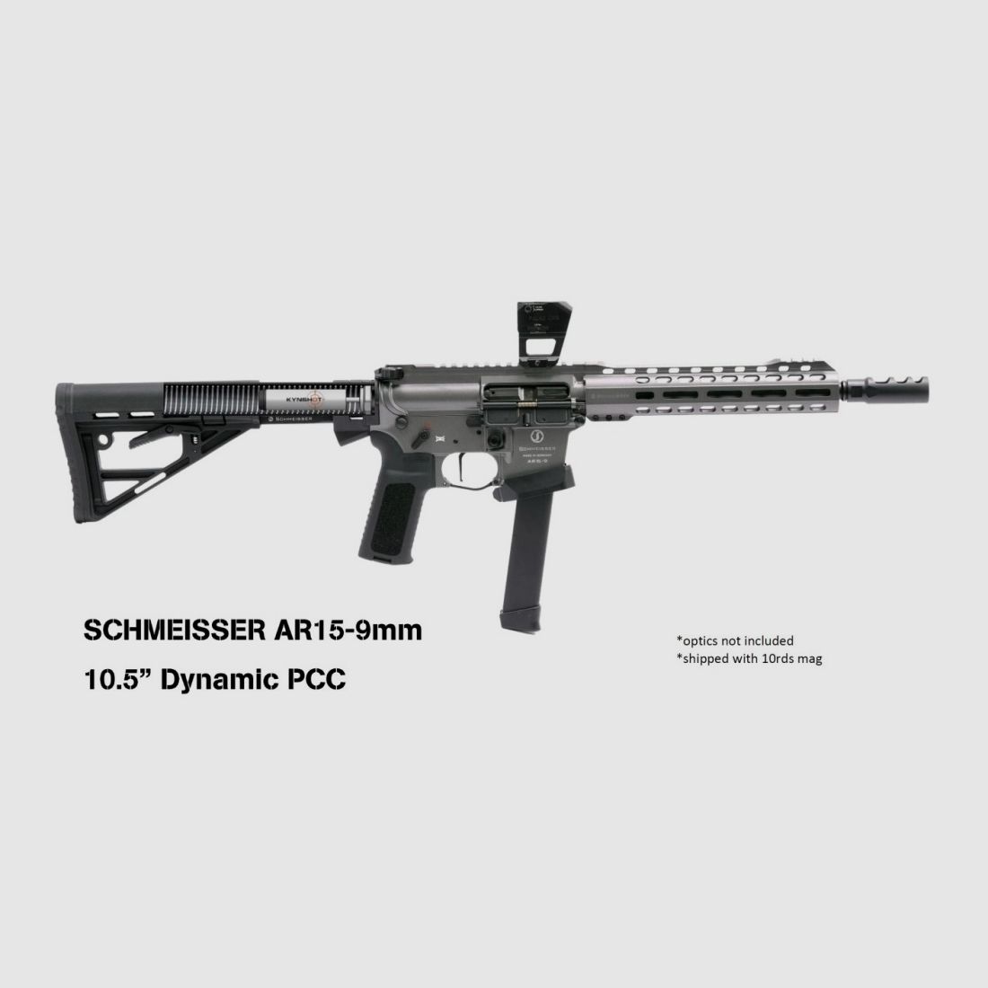 Halbautomat Schmeisser AR15-9mm Dynamic PCC Grey 10.5"
