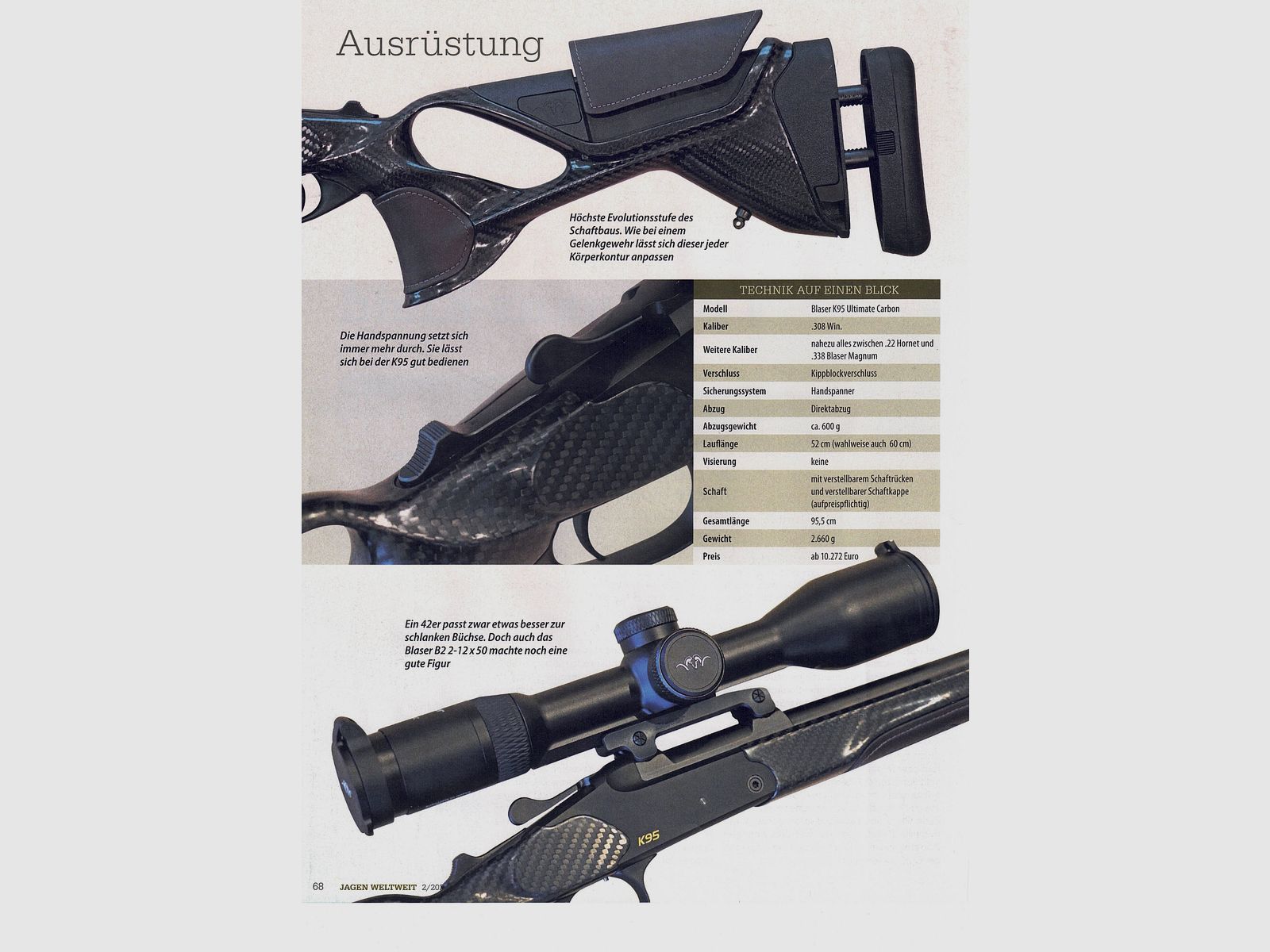 Blaser K95 Ultimate Carbon Leather mit VSK + VSR