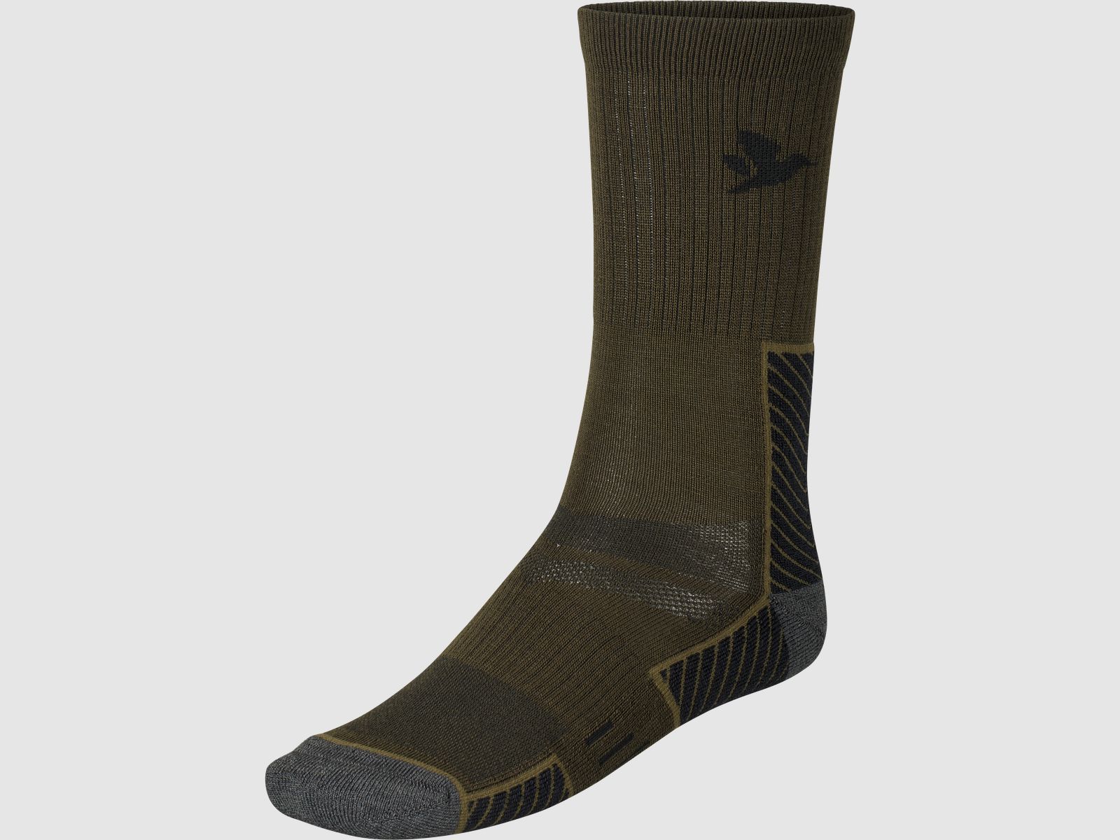 Seeland Field Merino Socke - 2er Pack Herren Pine Green/Military Olive, 43-46