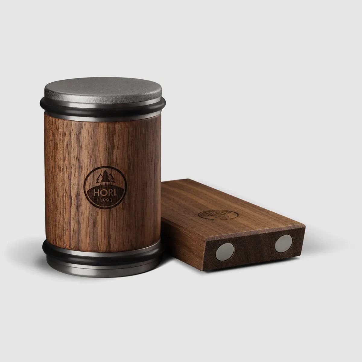 HORL Rollschleifer Nussbaum & Magnetschleiflehre (RSN-SET)