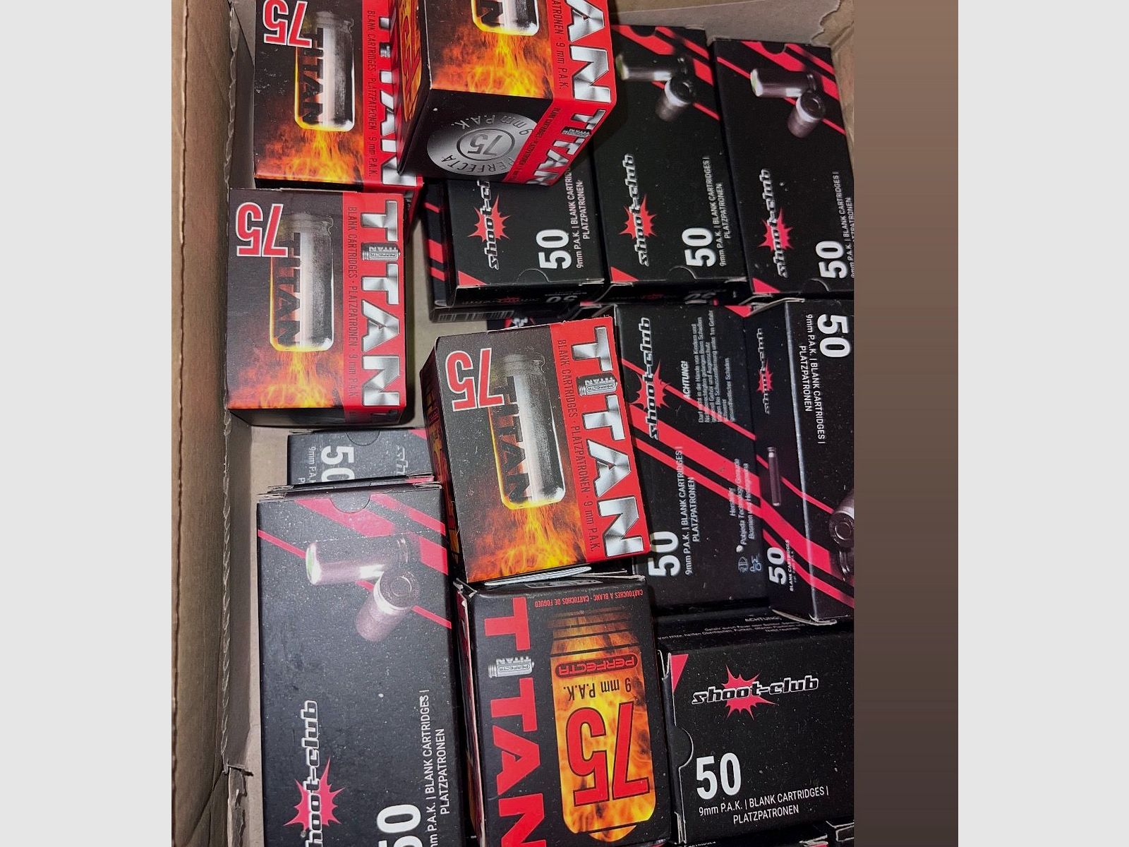 Munitions cartouches de signalisation 9 mm