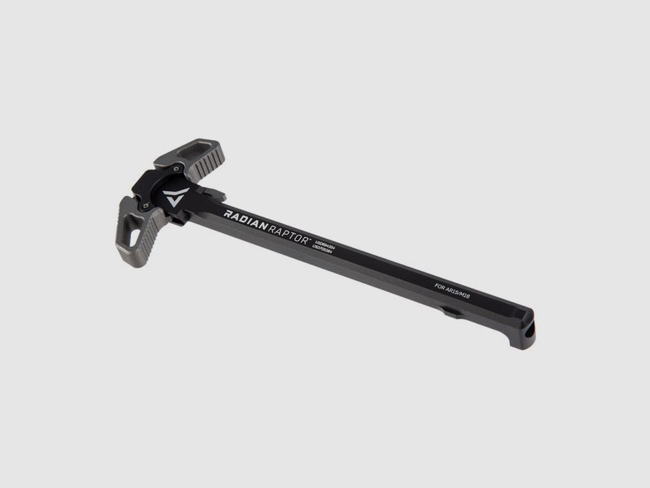 RADIAN WEAPONS AMBIDEXTROUS RAPTOR CHARGING HANDLE W/ TALON SAFETY RADIAN WEAPONS AR-15 RAPTOR/TALON L/S COMBO TUNGSTEN GRAY, image 1 of 4