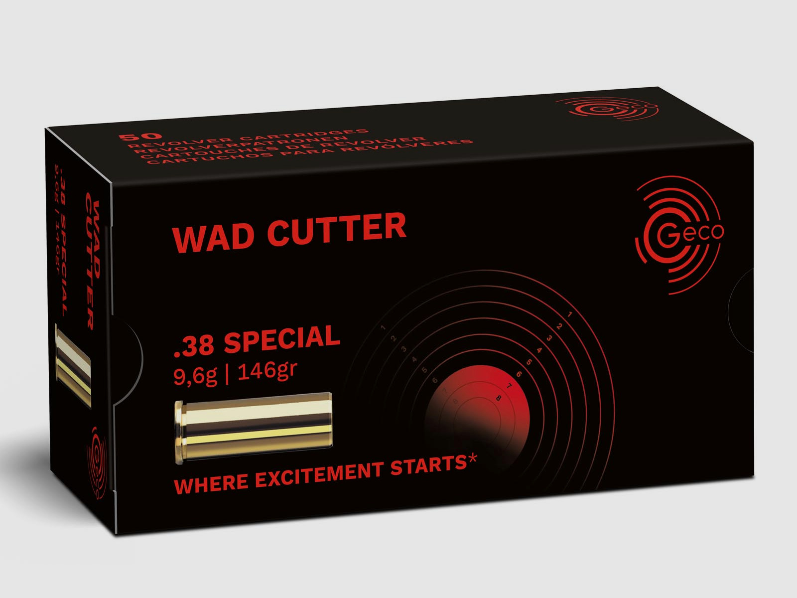 Geco WC 9,6g - 148gr .38Special