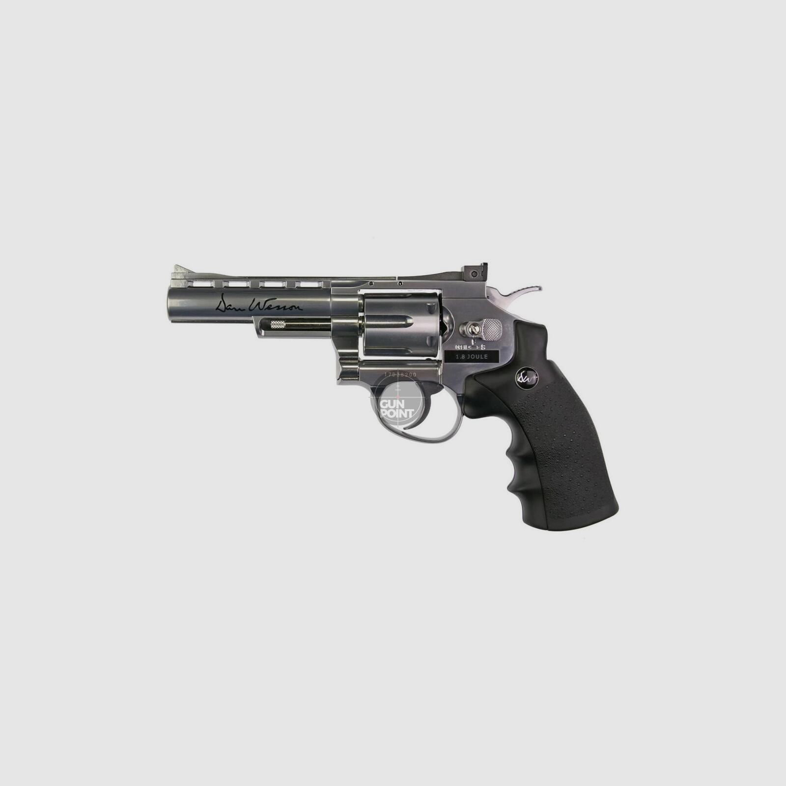 Softair - Revolver - DAN WESSON 4" CO2 NBB silber - ab 18, ber 0,5 Joule