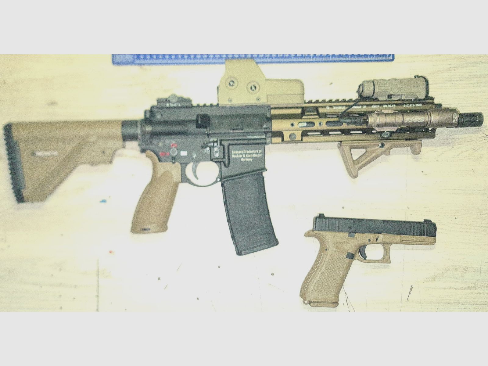 Hk 416 a5 Umbau mit Glock 17gen 5
