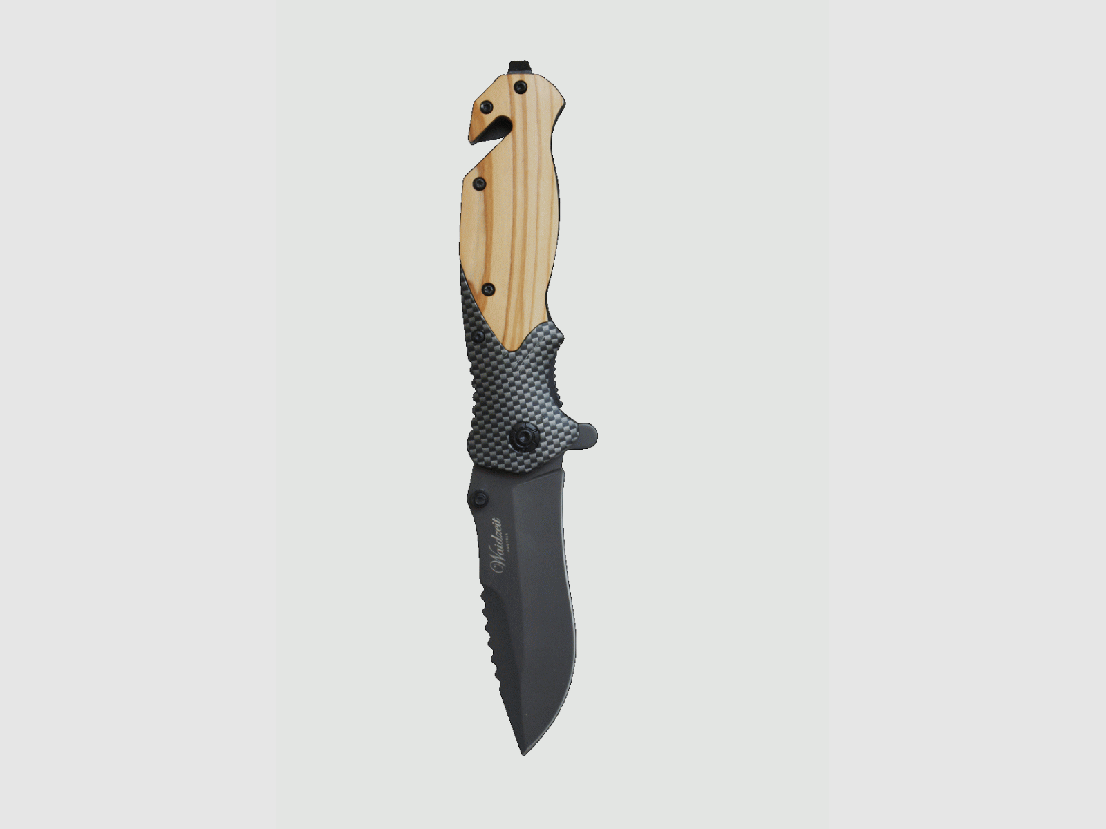 Coltello da caccia in legno di pino (non levigato)