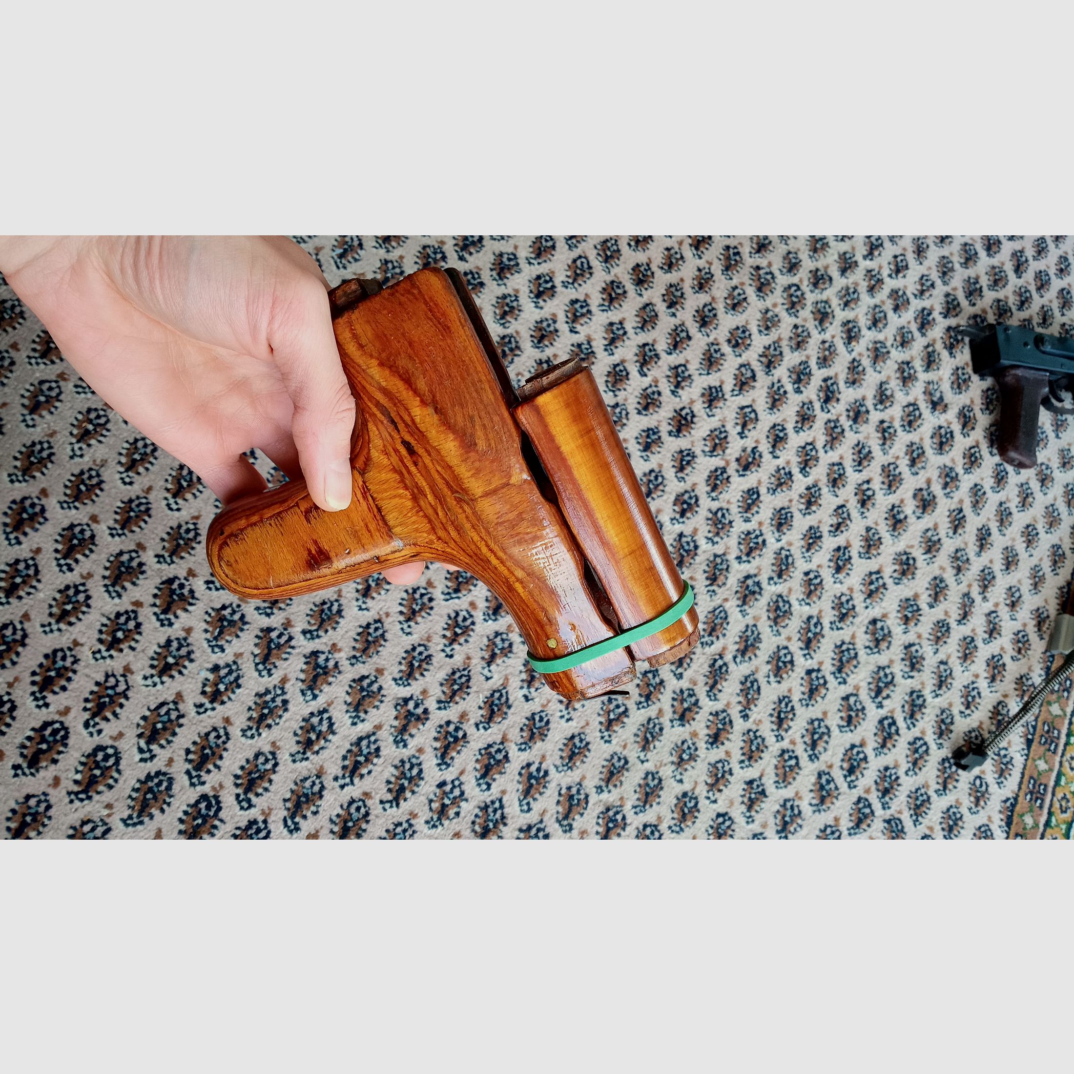 #1 Rumänischer AKMS unterer Handschutz s.g. Esel-Pimmel (Uluc) für Unterlaufklappschaft Schichtholz Romy Dong PM md.65 & oberer Laminat Handschutz russisch.