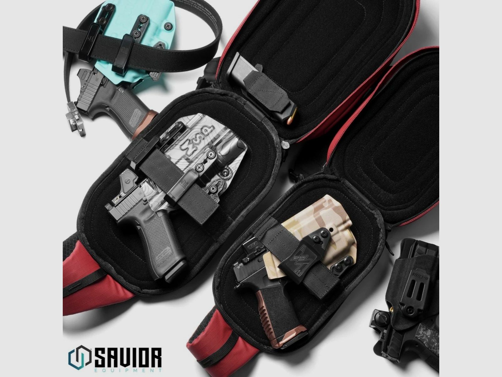 Savior - Torba / Nerka - Obscura - Red – Compact / Sub Compact - CCW-SL1006-SM-RD, zdjęcie 2 z 12