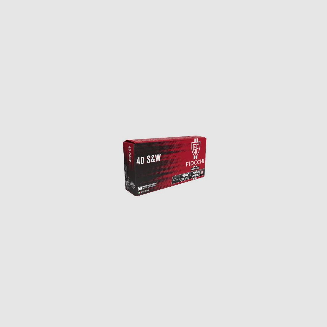 Fiocchi 40 S&W Pistolenpatrone 170gr FMJ, Bild 1 von 2