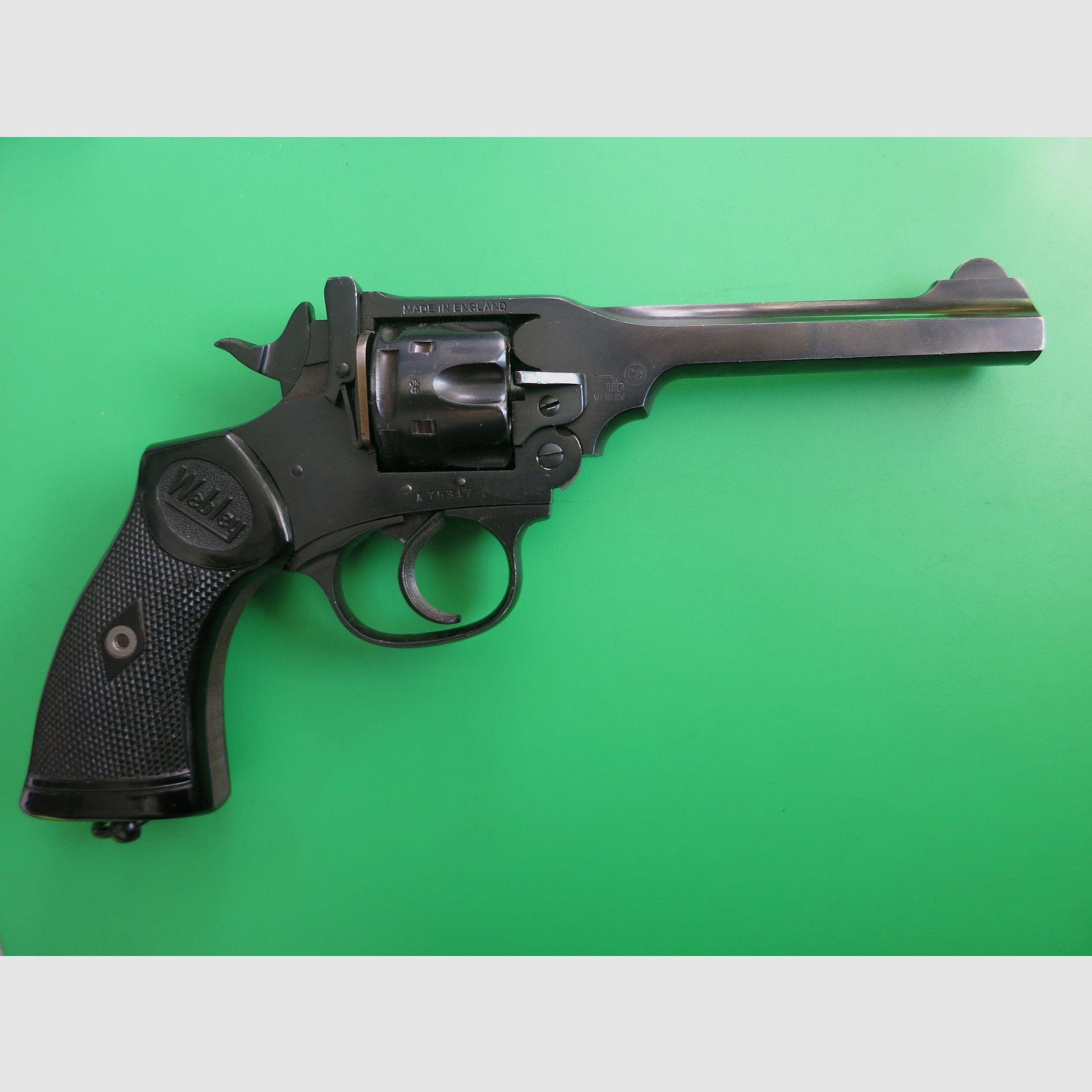 Kipplauf-Revolver  Webley & Scott  Mk IV, Birmingham, Kal. .38, British South Africa Police (BSAP)   #68, Bild 9 von 16