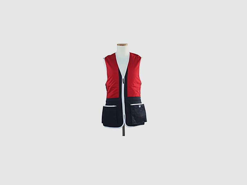 Beretta Schießweste Trap Cotton Vest Rot Blau XXL