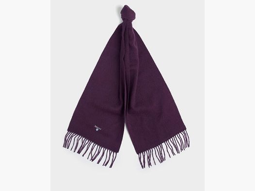 BARBOUR PLAIN LAMBSWOOL SCARF, DAMSON