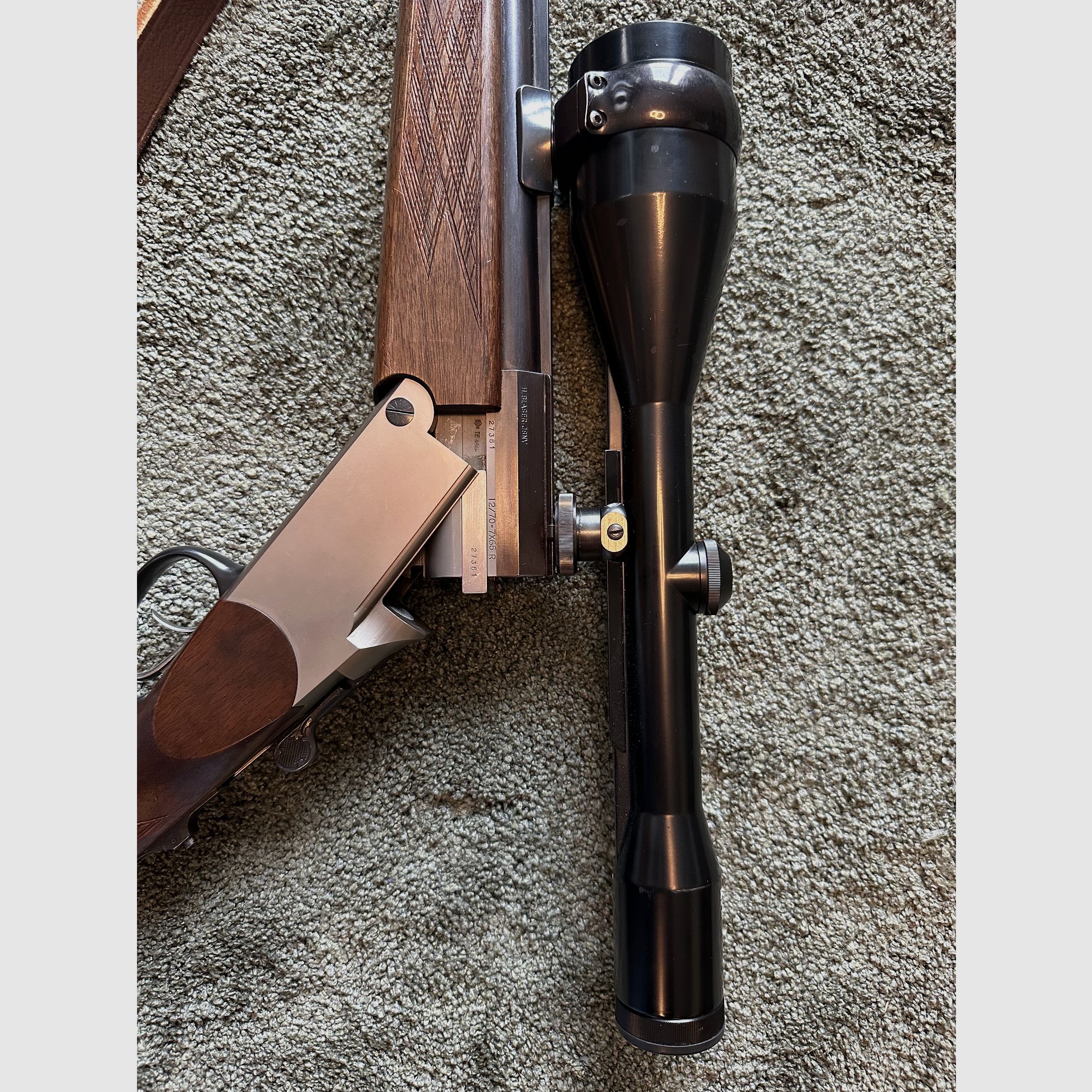 Blaser Bockbüchsflinte Kaliber 12/70 & 7x65R – neuwertig – mit Zeiss Diatal-Z 8x56 T*