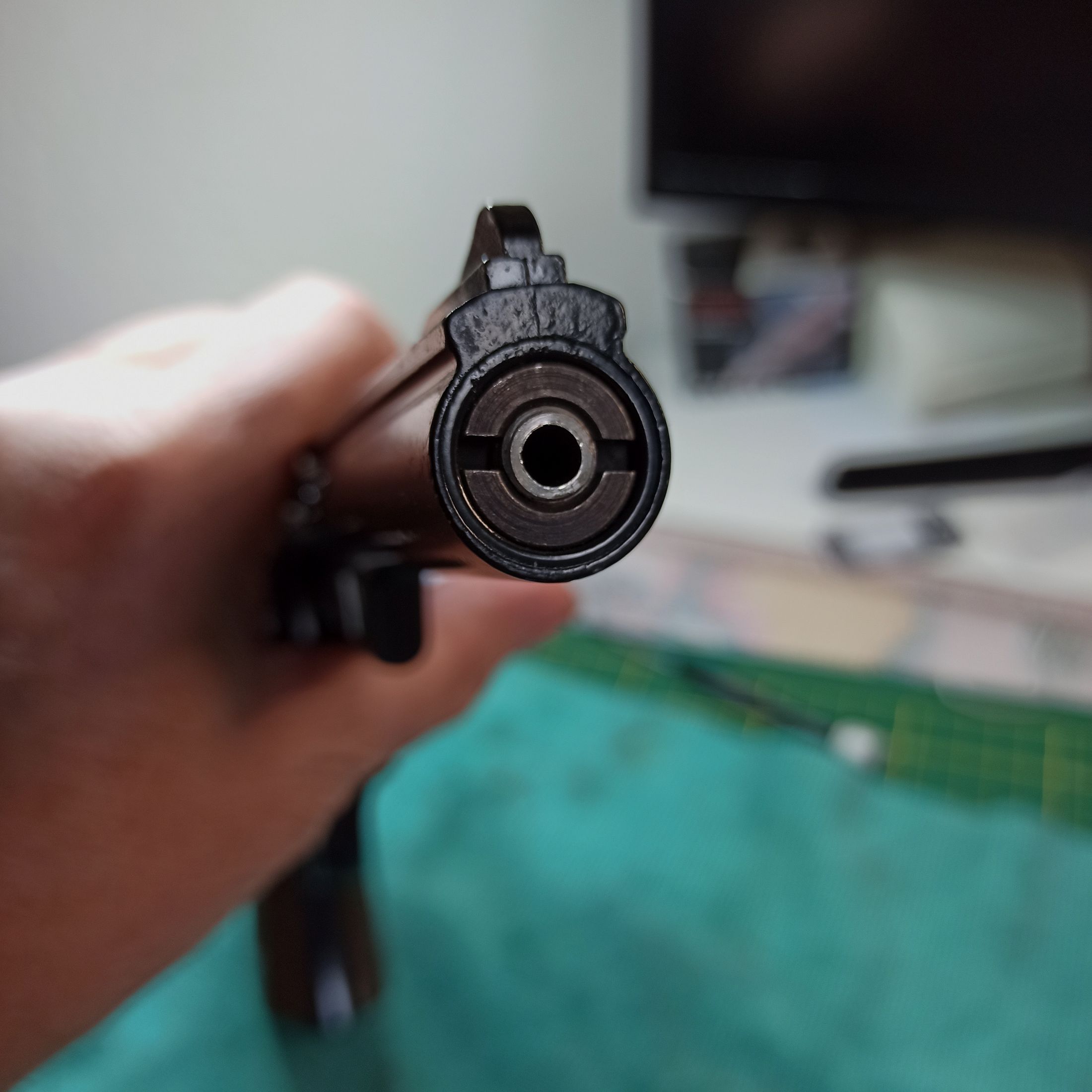 Vintage: 2 x CO2 Revolver "Daisy" Powerline 44 Diabolo 4,5 gereviseerd