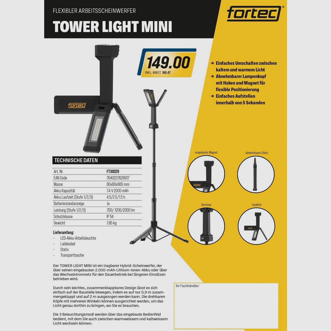 Fortec Tower Light Mini, Bild 6 von 6