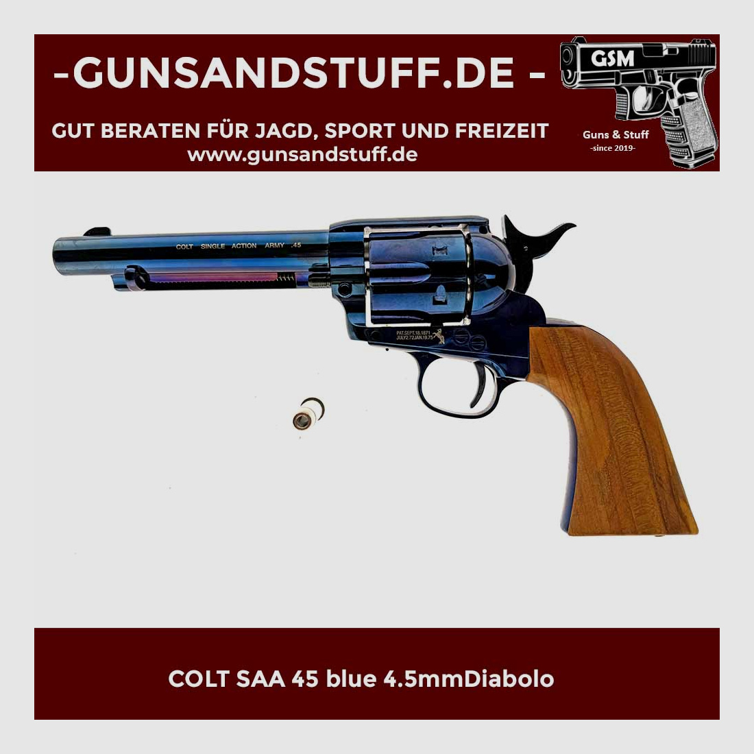 COLT SAA 45 blauw 4.5mm Diabolo