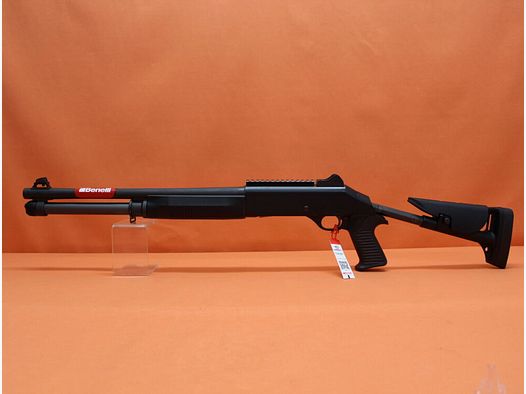 Benelli	 Ha.Flinte 12/76 Benelli M4 Super 90 TS MC 18,5"/47cm Lauf/ Multichoke/ Teleskop-Schaft/ Ghost-Ring