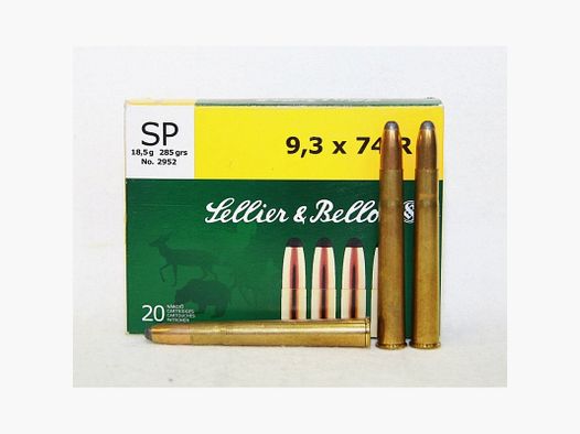 S&B PATRONEN 9,3X74R 285 GR SP