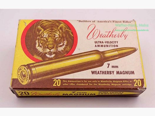 Weatherby - USA Büchsenpatronen 7mmWBY.Mag
