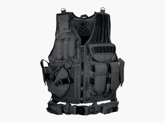 UTG 547 Law Enforcement Tactical Vest, Left Handed